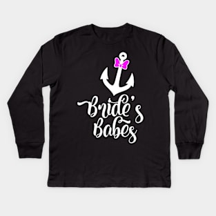 Bride Babes Anchor Kids Long Sleeve T-Shirt